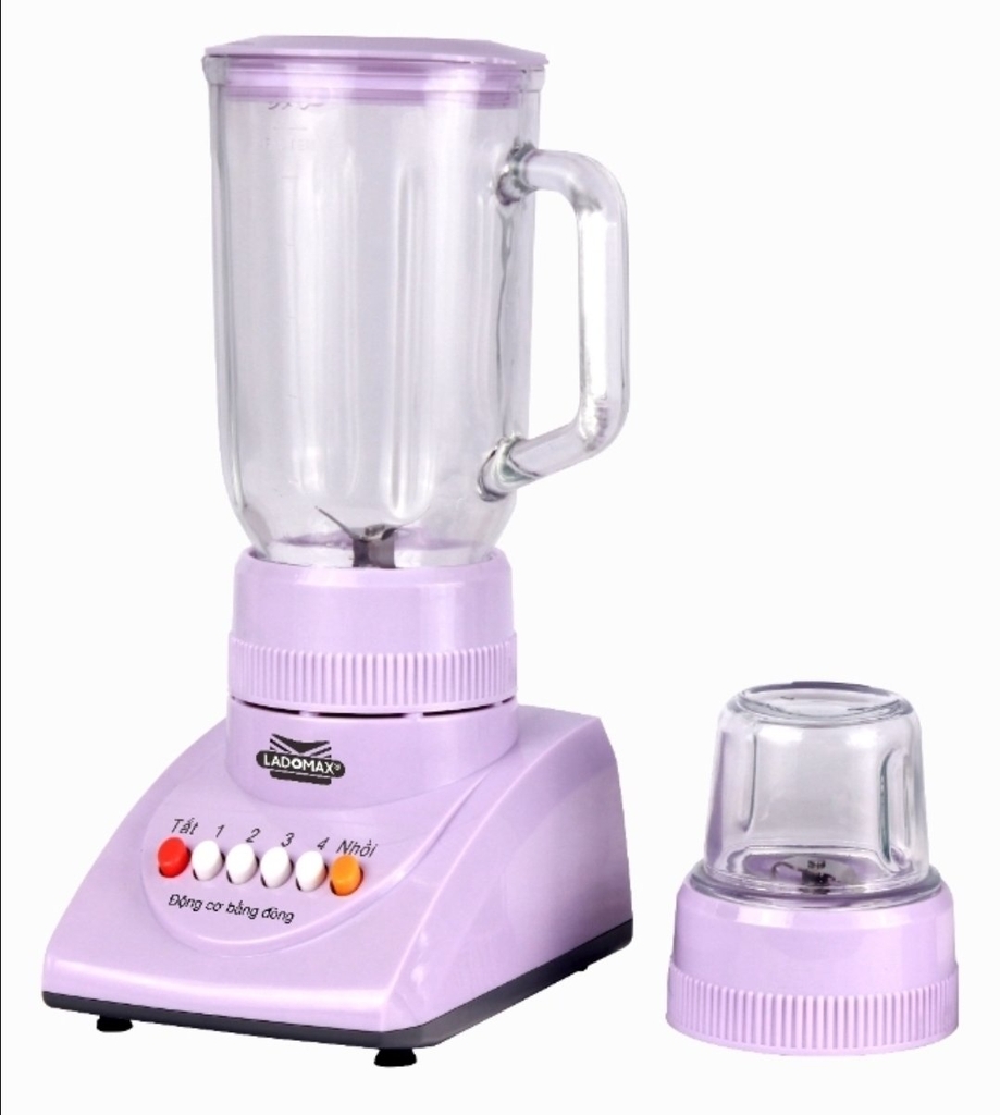 Máy xay sinh tố 2 cối thủy tinh Ladomax Ha-9166-2 (1tx8)