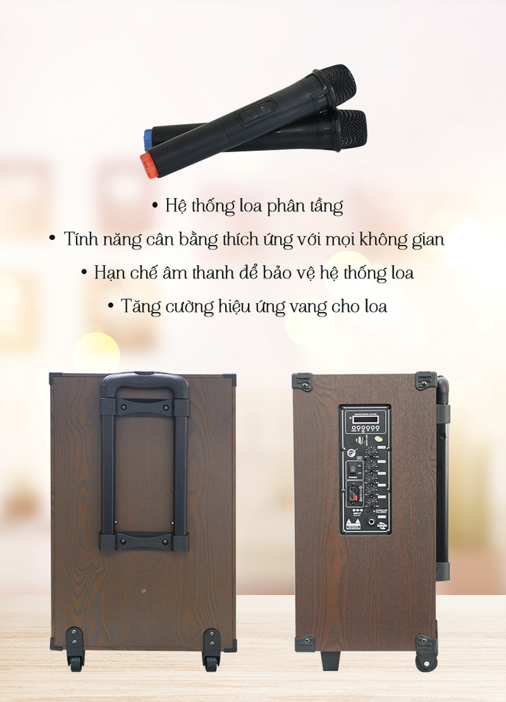 Loa kéo Bestsound BD-1080, Bass 10 inch, 30W