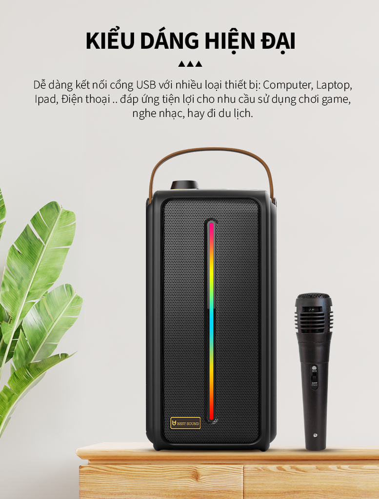 Loa kéo xách tay mini Bestsound BD-87A, 20W