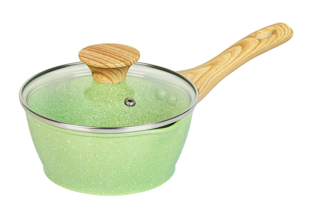 Nồi men đá miệng rót 16cm Greencook GCS231-16IH (1tx6)