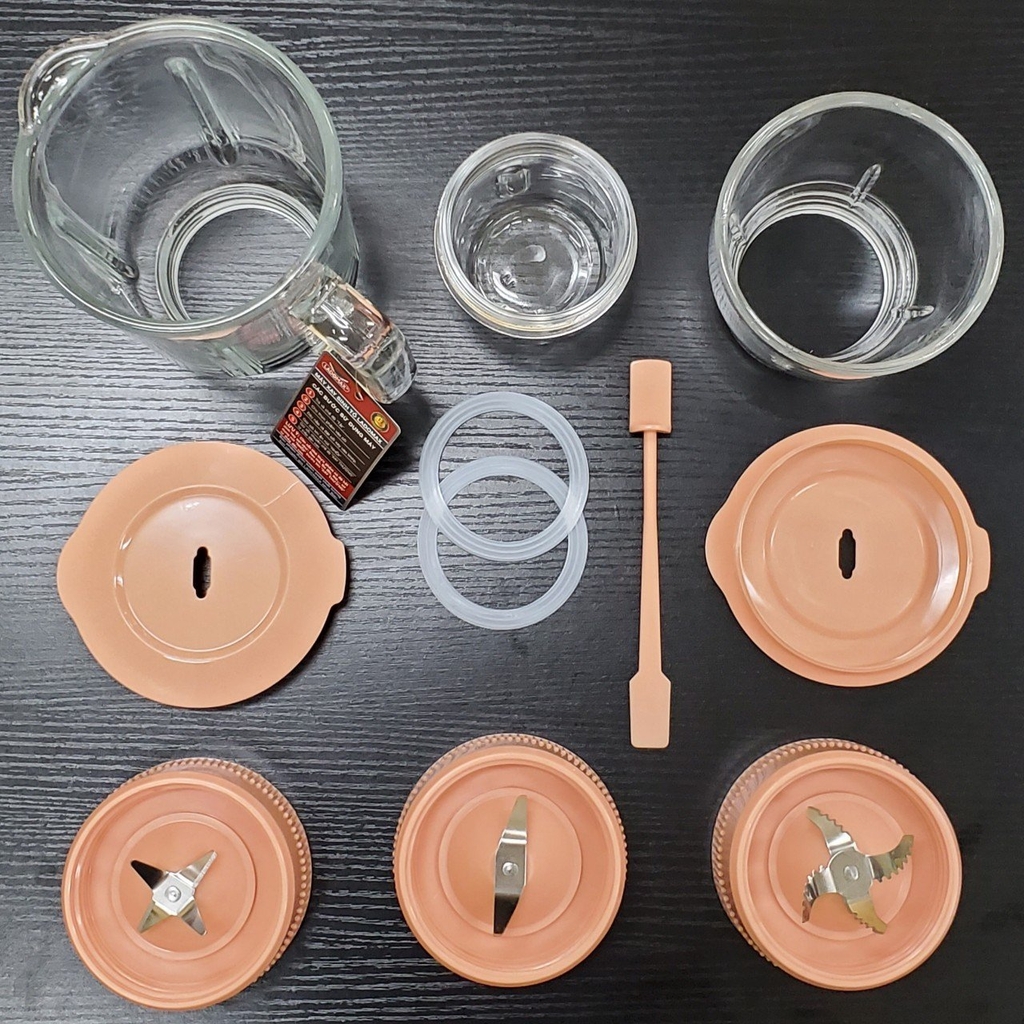 Máy xay sinh tố 3 cối thủy tinh Ladomax Ha-9166-3 (1tx6)