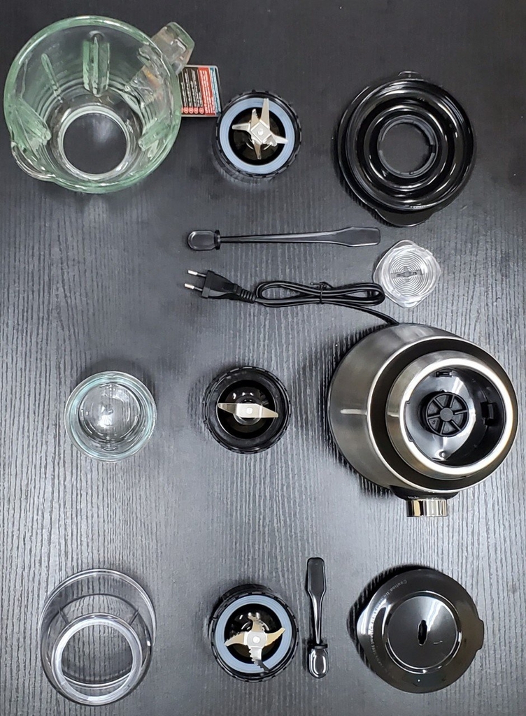 Máy xay sinh tố 3 cối thủy tinh Ladomax Ha-9168-3 (1tx6)