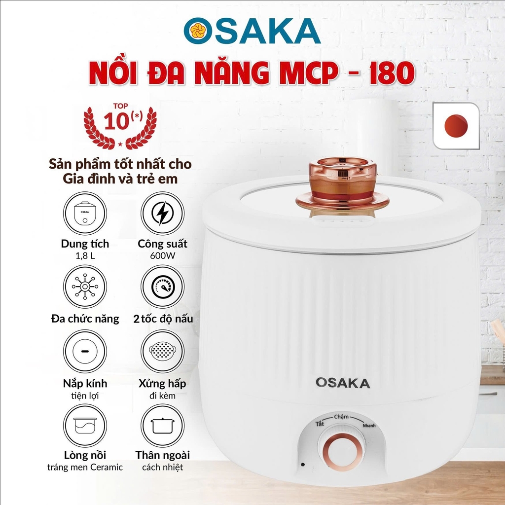 Nồi đa năng Osaka MCP180 (1tx12)