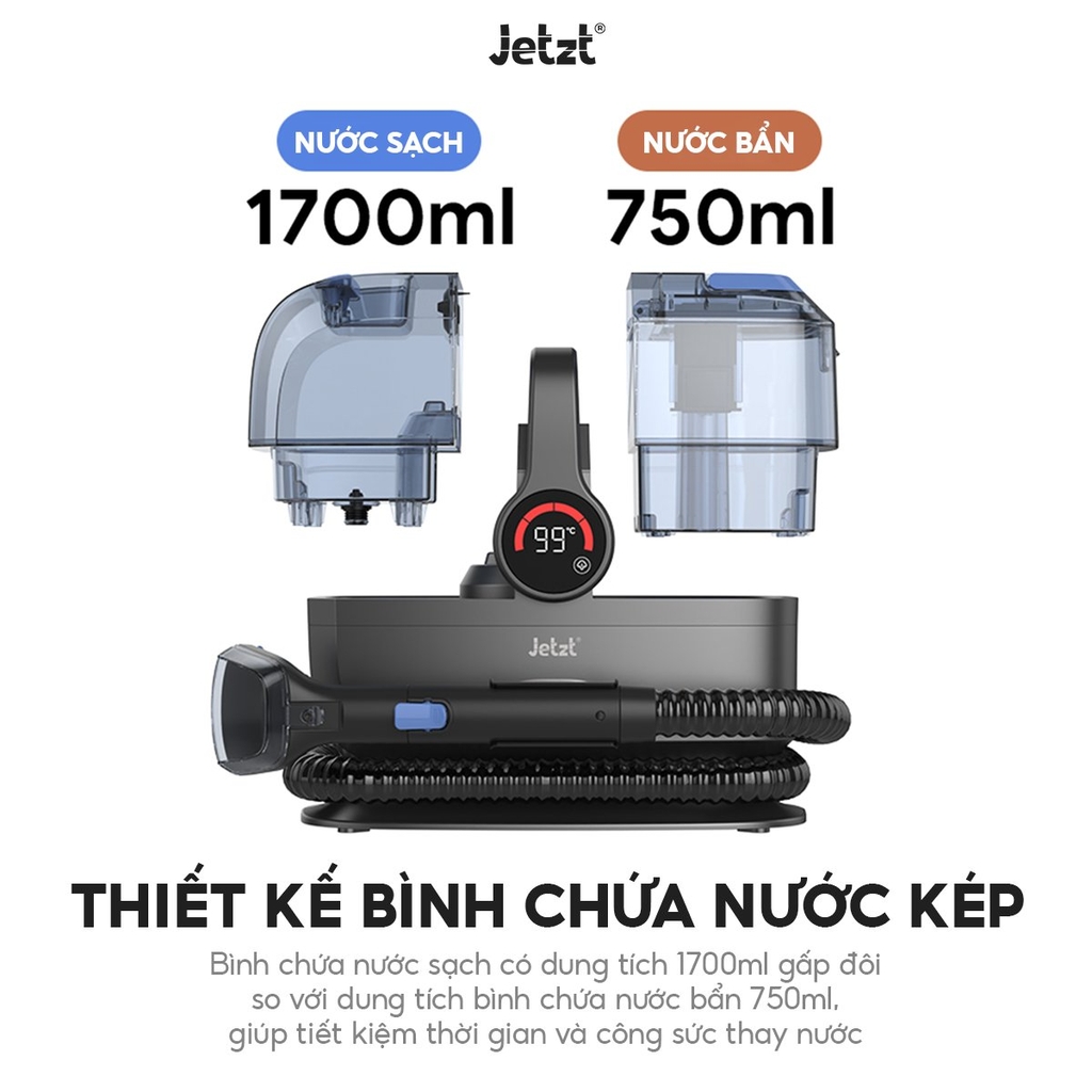Máy giặt sofa Jetzt G7 - Dành cho sofa, nệm thảm, cửa kính, lực hút mạnh 14.000PA