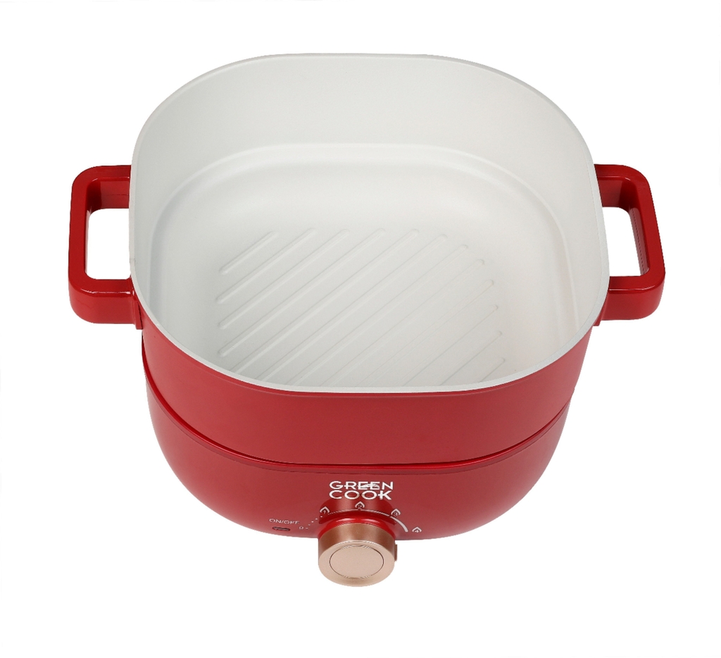 Nồi lẩu điện nhôm đúc Greencook GCEH233 (1tx8)