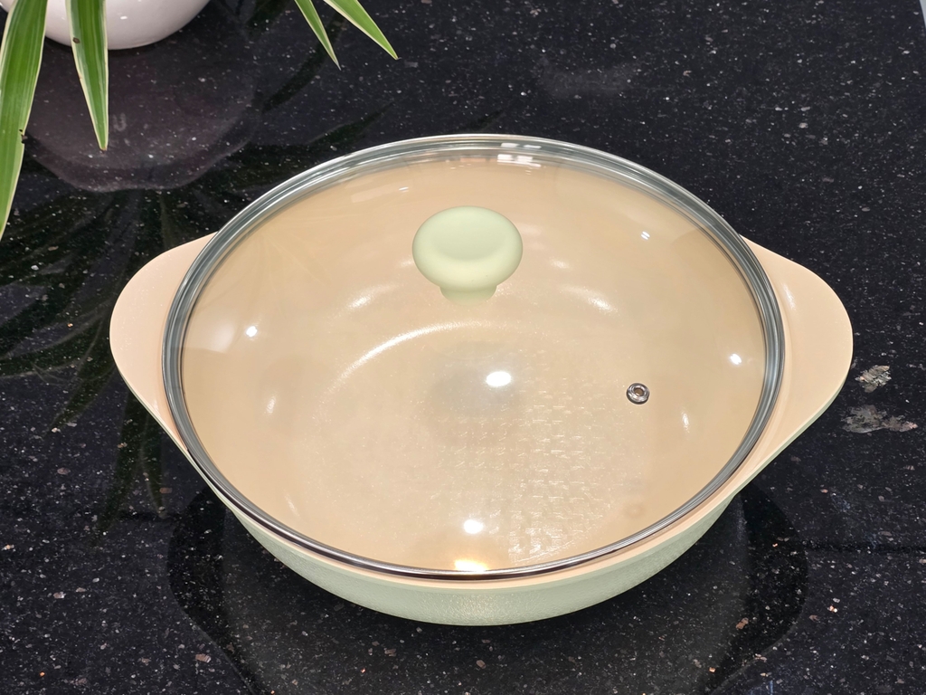 Nồi lẩu nhôm đúc 28cm Greencook GCS2410-28IH (1tx8)