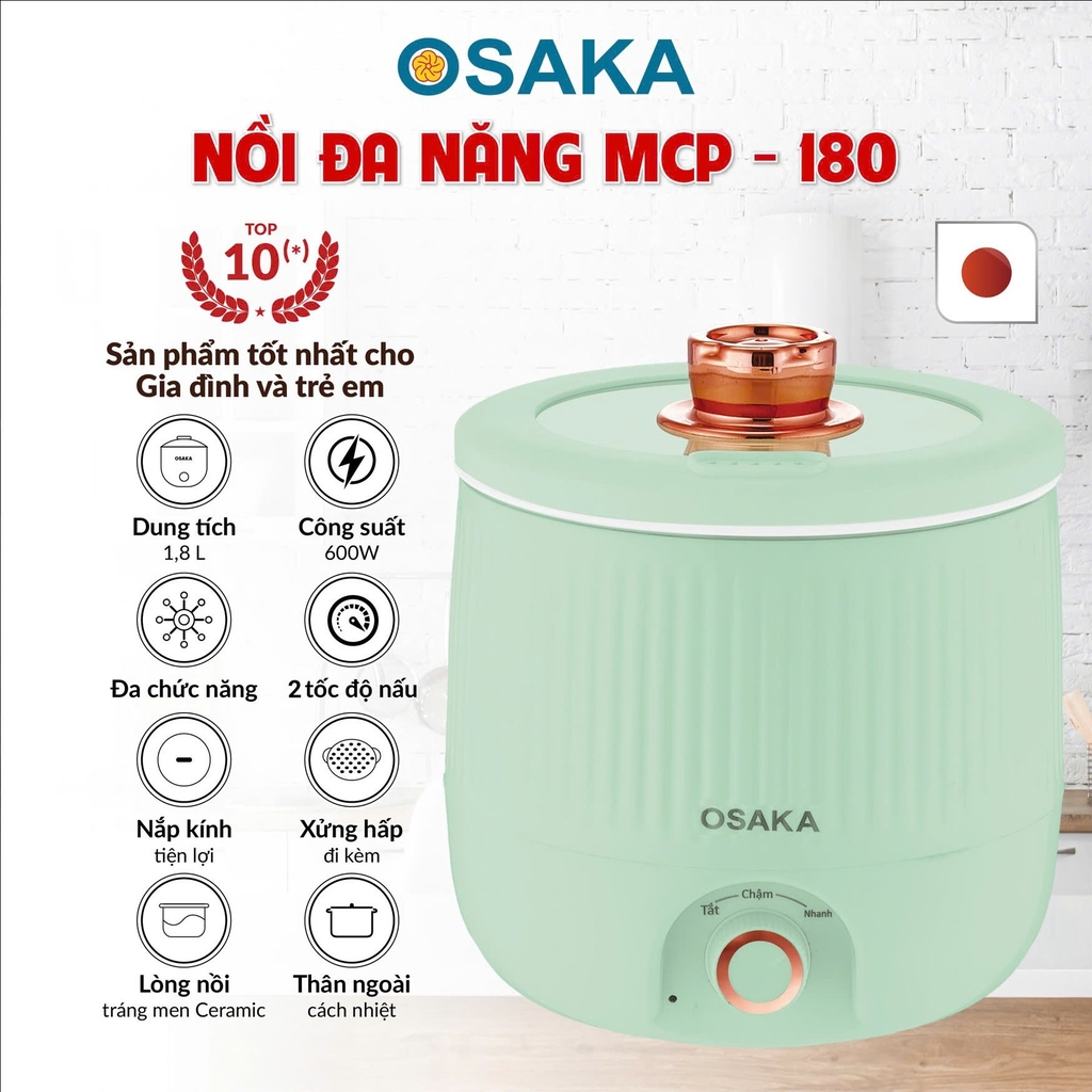 Nồi đa năng Osaka MCP180 (1tx12)