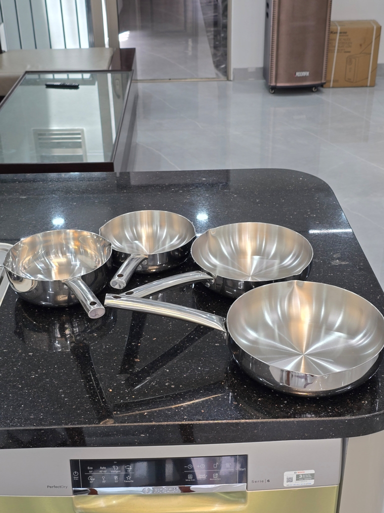 Chảo inox 3 lớp miệng rót 24cm Greencook GCP254-24IH (1tx6)