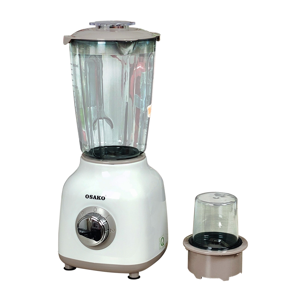 Máy xay sinh tố 2 cối nhựa Osako ST02, 400W, (1tx6)