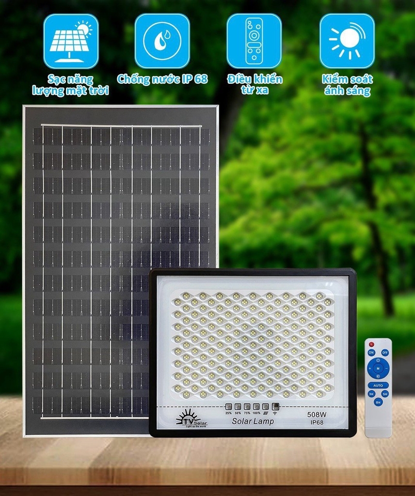 Đèn năng lượng mặt trời Solar 508W