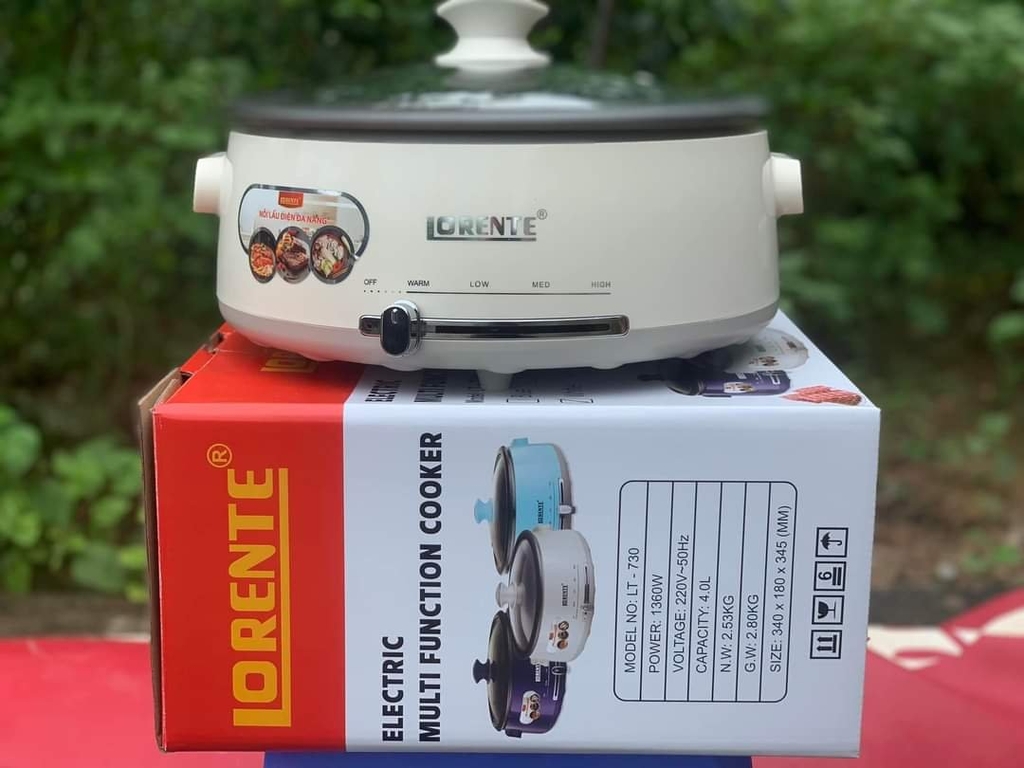 Nồi lẩu điện 4.0L Lorente LT-730 (1tx6)