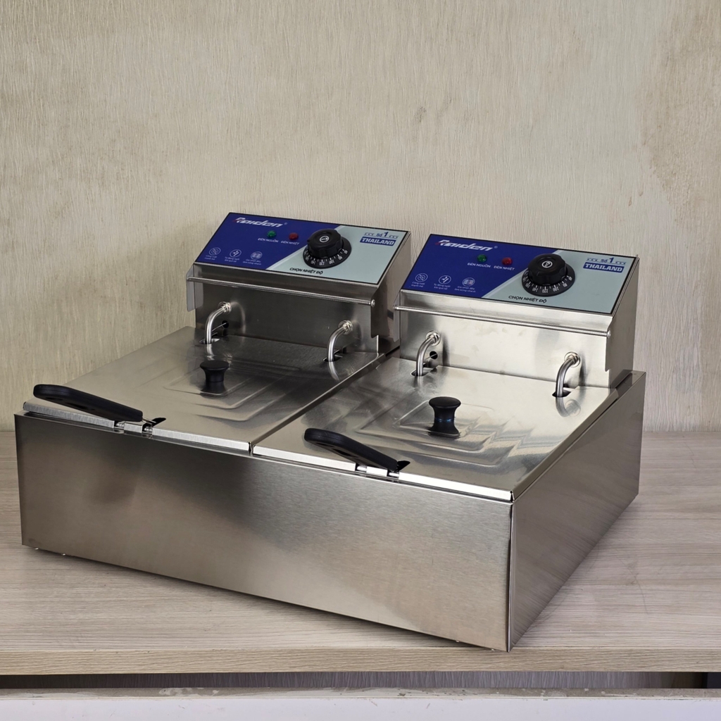 Bếp Chiên Nhúng Điện Đôi 6L + 6L Raiden RD-1206