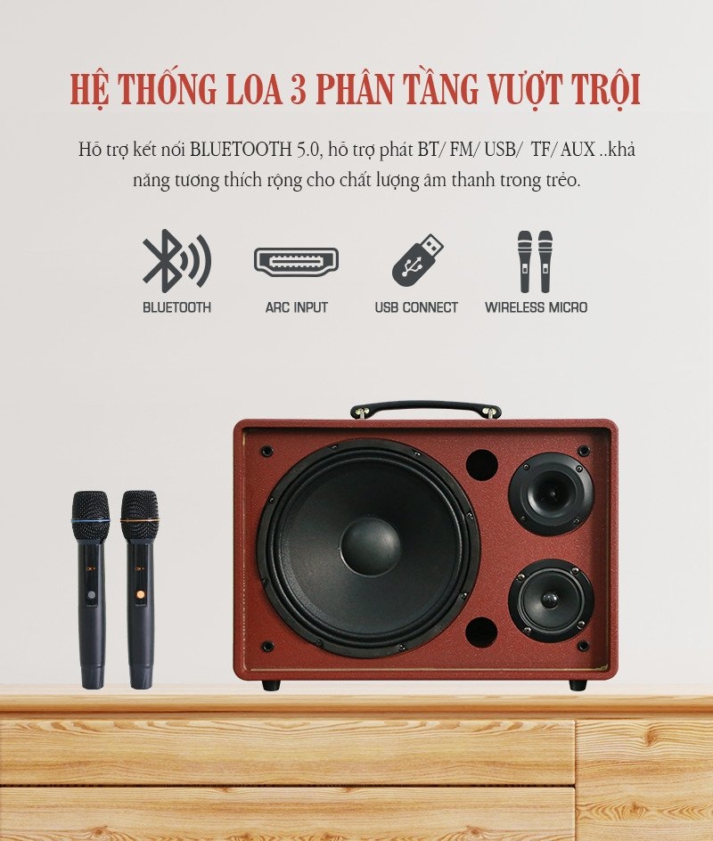 Loa kéo xách tay Bestsound M10, Bass 10 inch, 100W