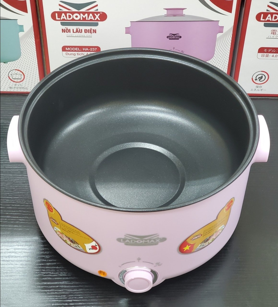 Lẩu điện lòng liền 4L Ladomax Ha-237 (1tx8)