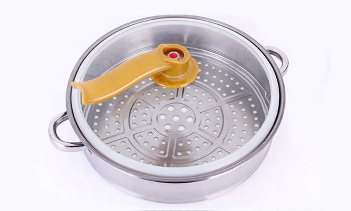 Lẩu điện hấp 5L Ladomax Ha-233T, Tròn (1tx5)