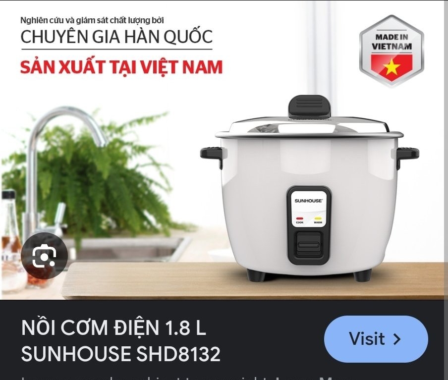 Nồi cơm điện Sunhouse SHD8133