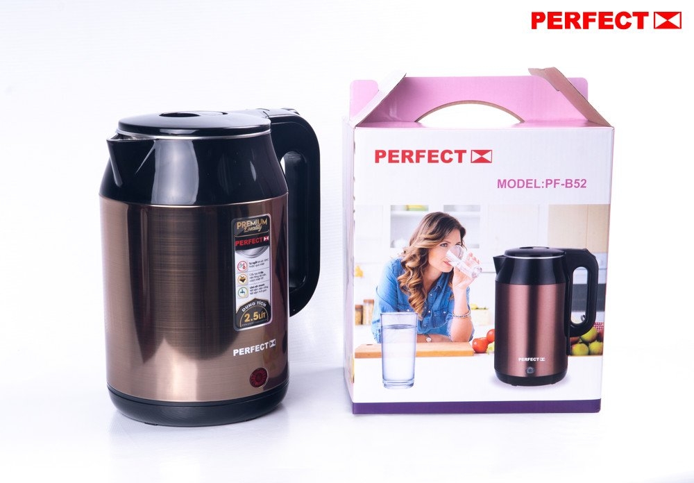 Ấm đun siêu tốc 2 lớp Perfect PF-B52 (1tx12)