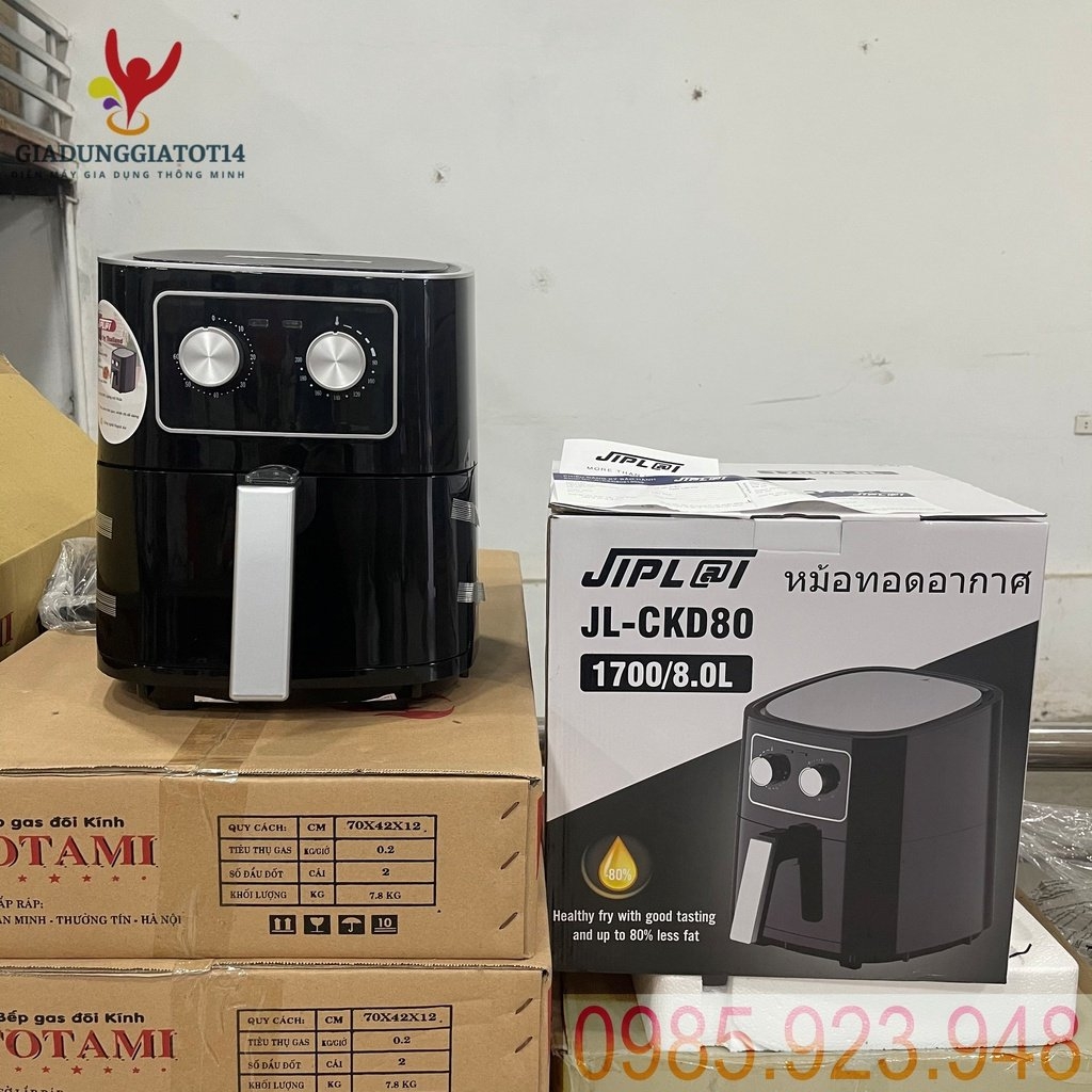 Nồi Chiên không dầu 8L Jiplai JL-CKD80