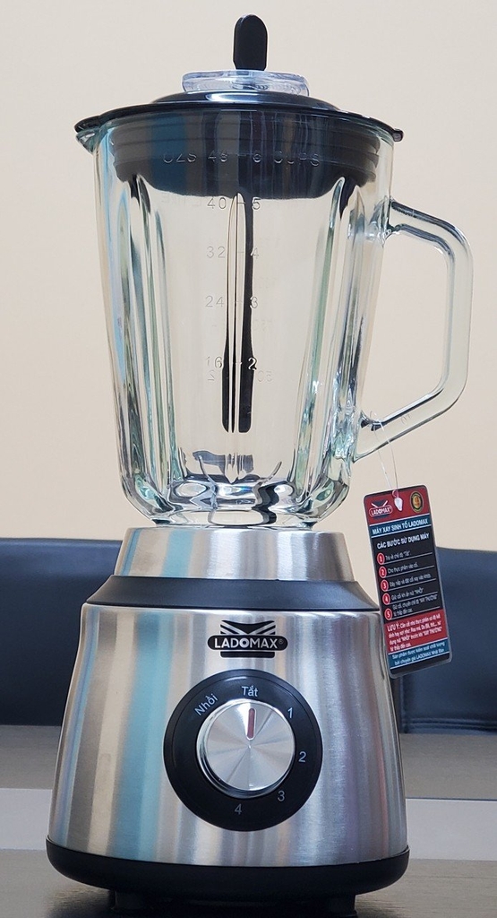 Máy xay sinh tố 2 cối thủy tinh Ladomax Ha-9168-2 (1tx6)