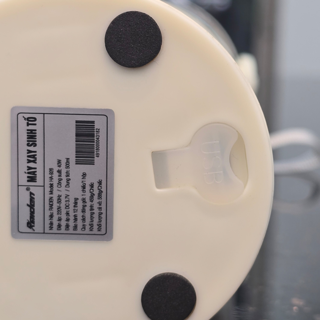 Máy xay sinh tố cầm tay Raiden Ha-926