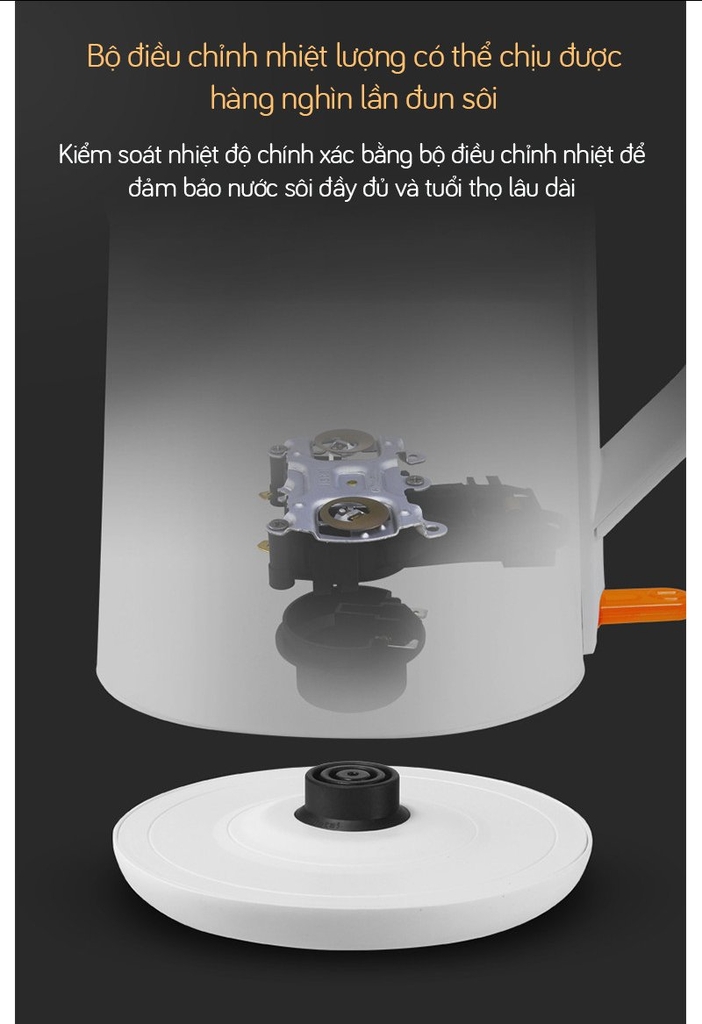 Ấm đun siêu tốc 1.5L Tsuki TS-DS01-W (1tx12)