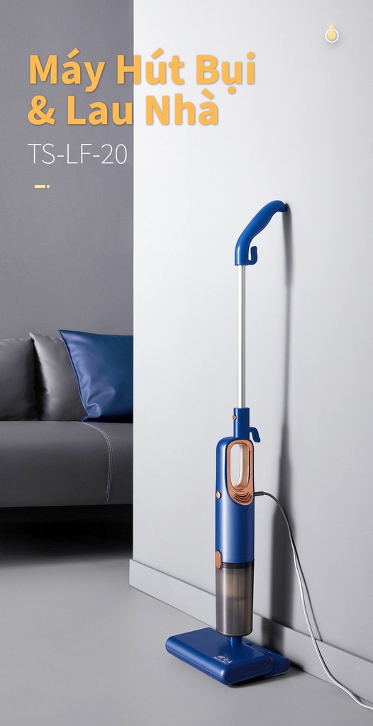 Máy hút bụi lau sàn 2 trong 1 Tsuki TS-LF20 (1tx9)