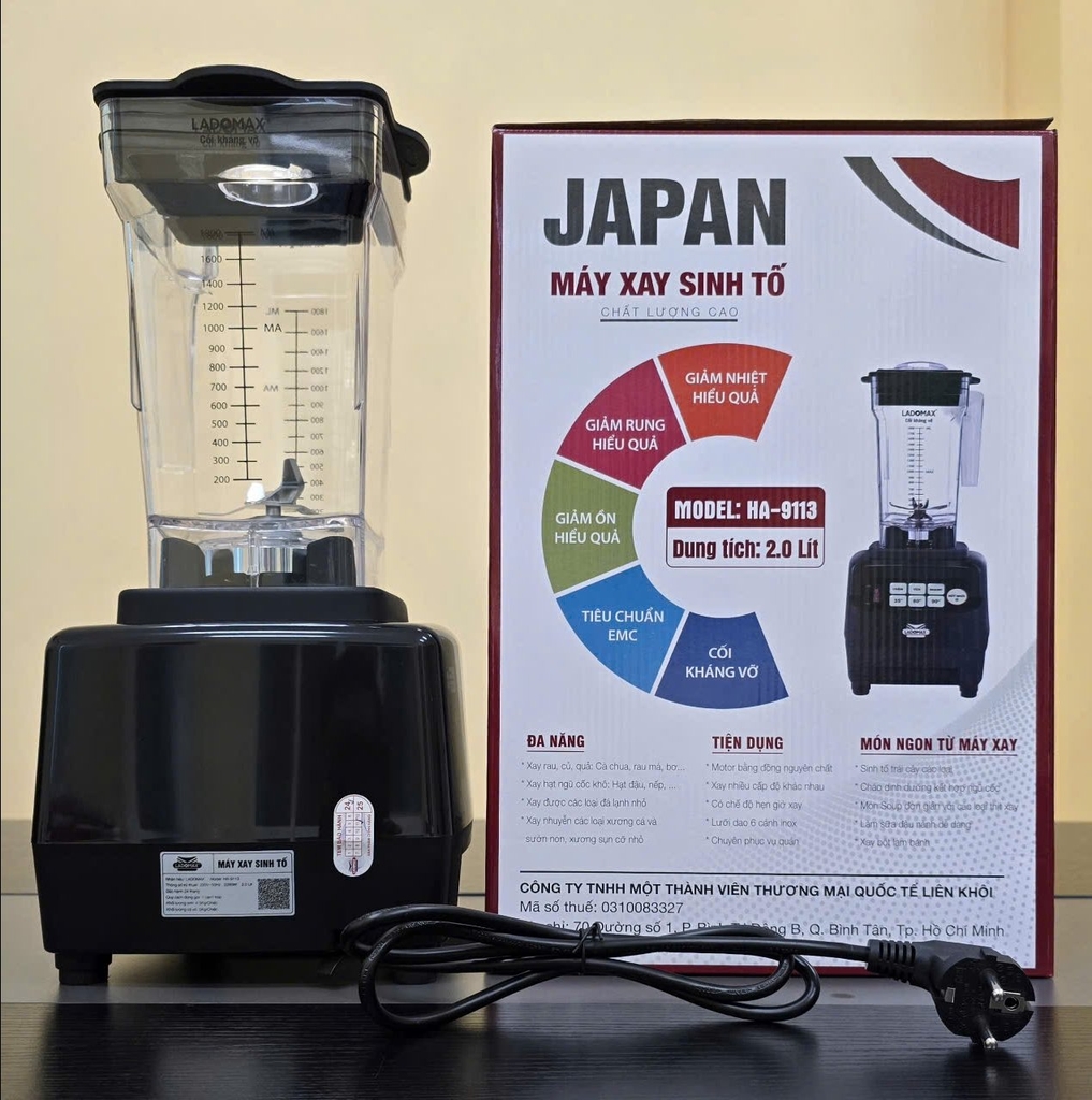 Máy xay sinh tố công nghiệp Ladomax Ha-9113 (1tx4)