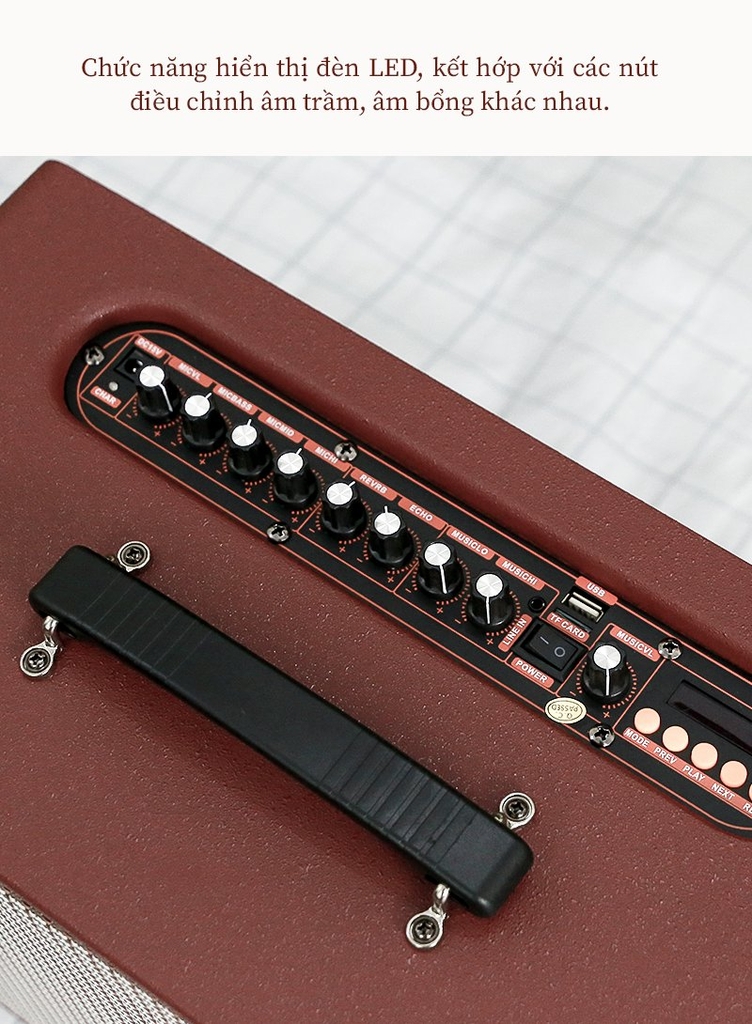 Loa kéo xách tay BestSound M8, Bass đơn 8 inch, 80W