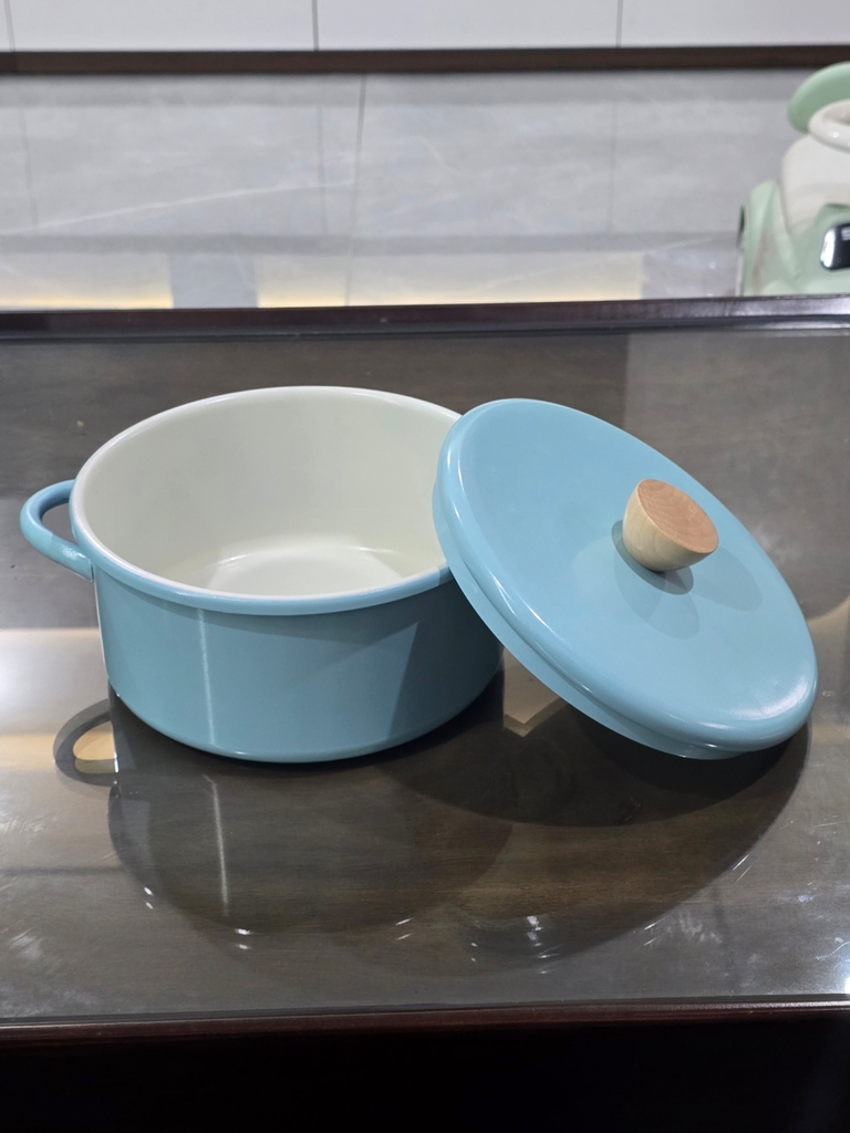 Nồi canh thép tráng men Greencook GCS2517-20 (1tx8)