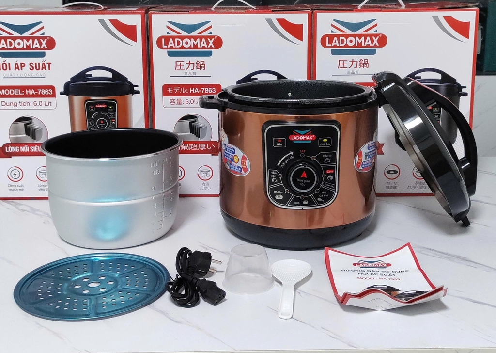 Nồi áp suất 6.0L Ladomax Ha7863 (1tx4)