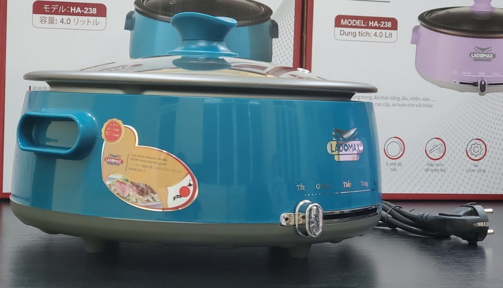Lẩu điện lòng rời 4L Ladomax Ha-238 (1tx6)