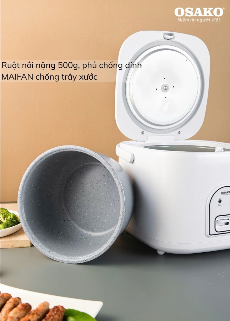 Nồi cơm điện quai xách Osako OCD318 (1tx4)