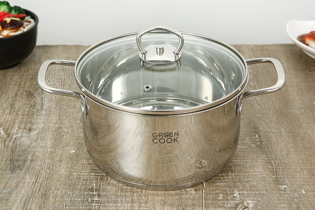 Bộ nồi chảo inox 8 món Greencook GCS241-T1