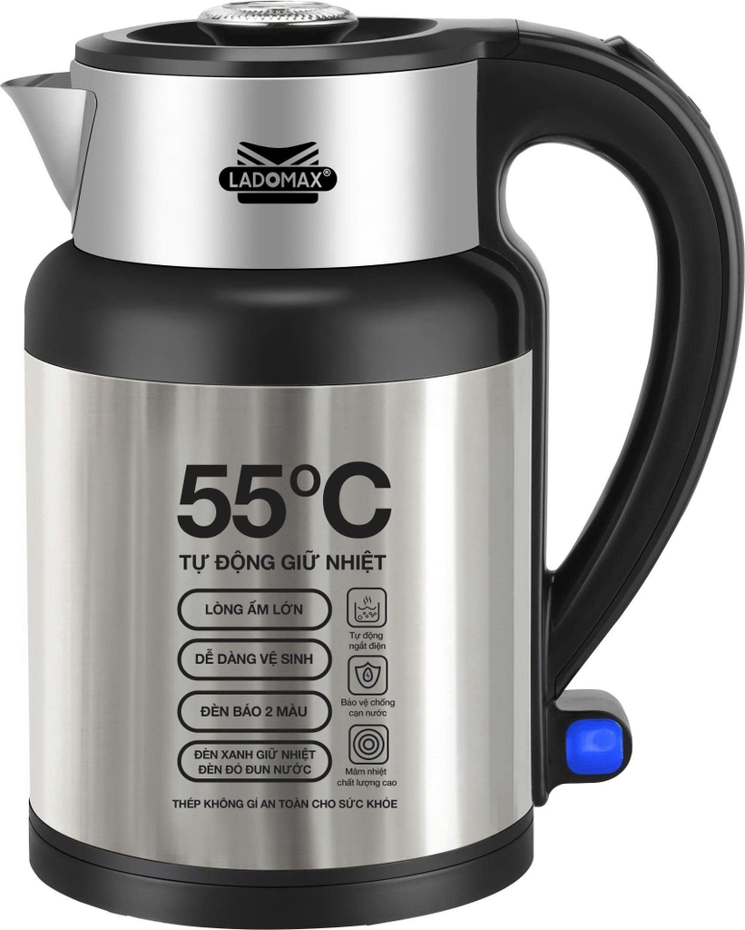 Ấm đun siêu tốc Ladomax Ha-839, tự giữ ấm (1tx16)