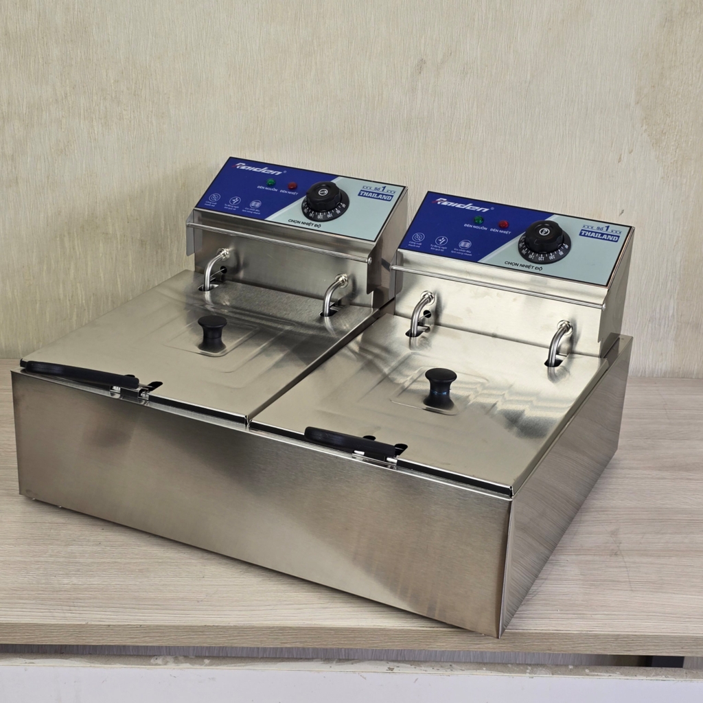 Bếp Chiên Nhúng Điện Đôi 6L + 6L Raiden RD-1206