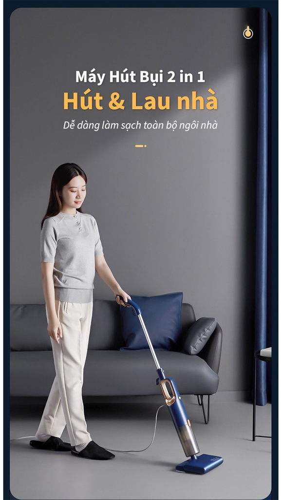 Máy hút bụi lau sàn 2 trong 1 Tsuki TS-LF20 (1tx9)