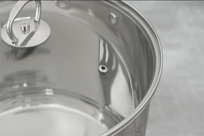 Nồi luộc gà inox 5 đáy nắp kính 28cm Greencook GCS243-28IH (1tx4)