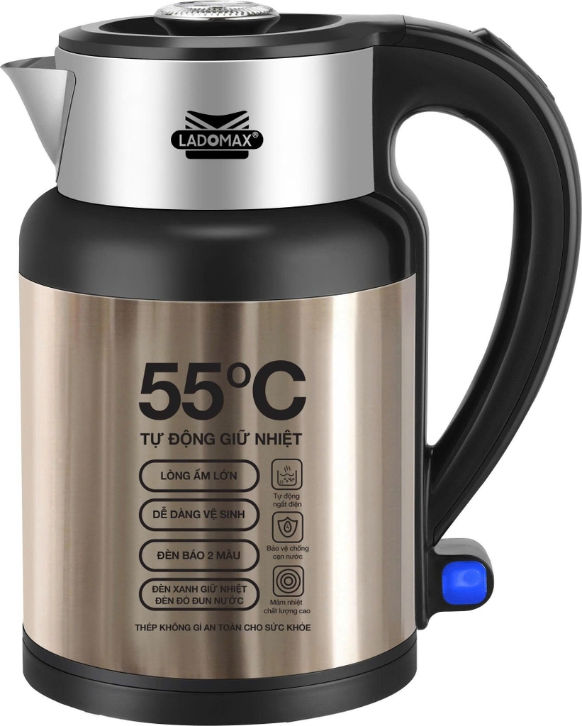 Ấm đun siêu tốc Ladomax Ha-839, tự giữ ấm (1tx16)