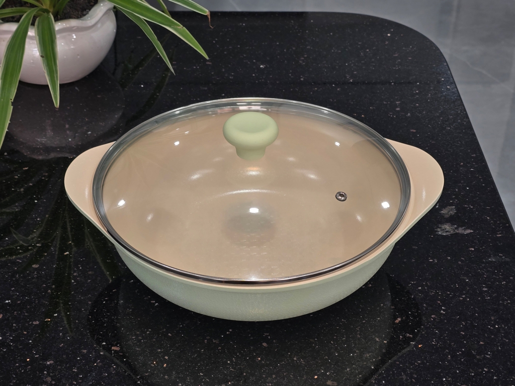 Nồi lẩu nhôm đúc 28cm Greencook GCS2410-28IH (1tx8)