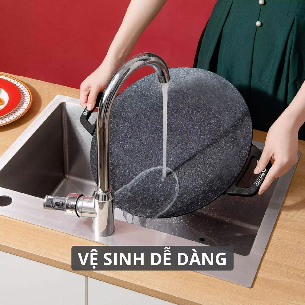 Bàn nướng đá tròn 36cm Mishio MK347 (1tx10)