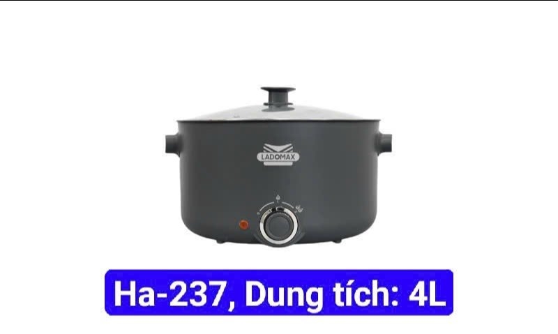 Lẩu điện lòng liền 4L Ladomax Ha-237 (1tx8)