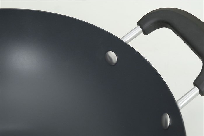 Chảo xào thép chống dính 32cm GreenCook GCW03-32IH (1tx6)