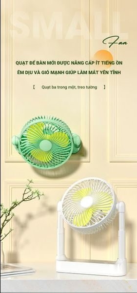 Quạt để bàn sạc tích điện Perfect PF-QB2160