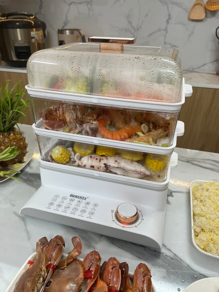 Nồi hấp 15L 3 tầng Lorente LT-7273