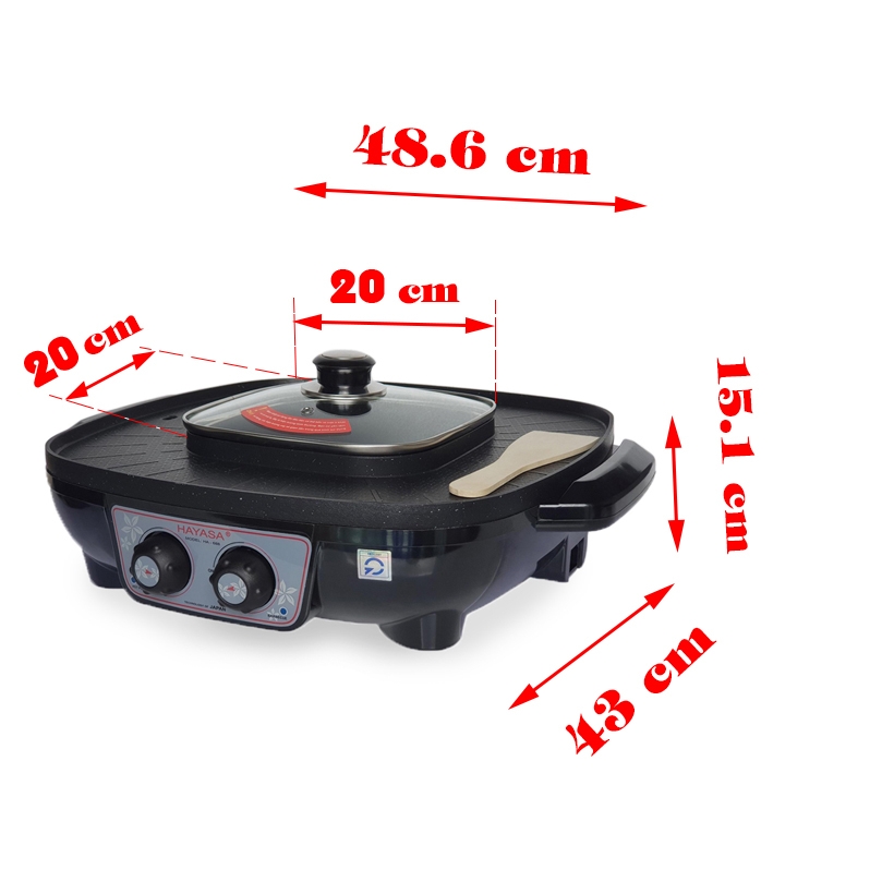 Lẩu điện nướng đa năng Hayasa Ha-688