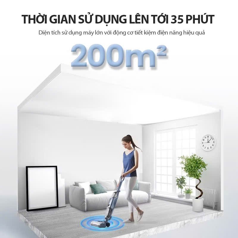 Máy hút bụi lau sàn không dây Jetzt H7