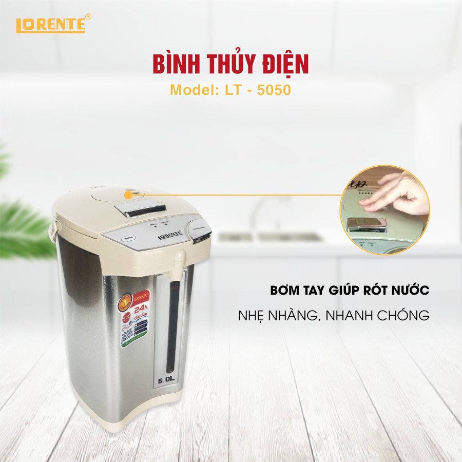 Bình thủy điện 3.5L Lorente LT-5035