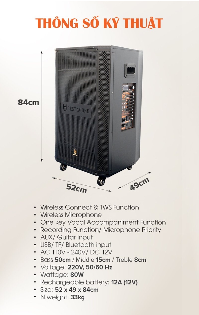 Loa 5 tấc đơn Bestsound BD-560