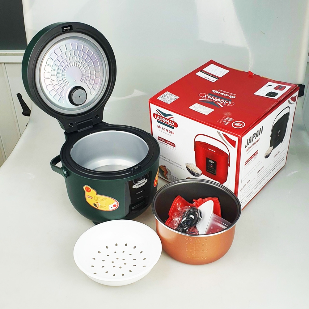 Nồi cơm điện 1.2L Ladomax Ha-712 (1tx4)