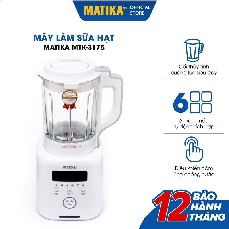 Máy xay nấu sữa hạt Matika MTK-3175 (1tx4)